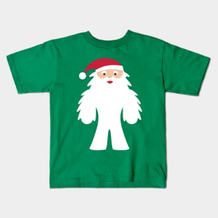 Funny Yeti Santa Claus Kids T-Shirt